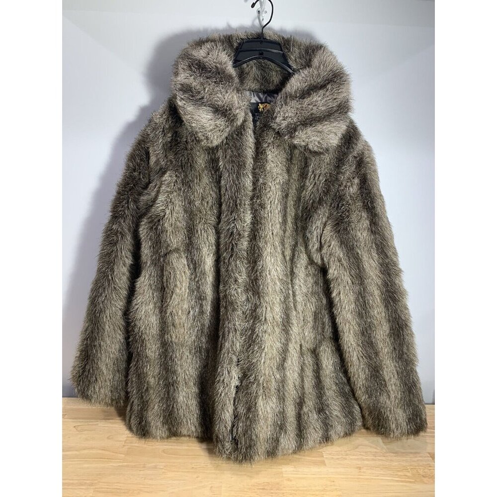 Hansa-Branta by Stearns Women's Sz L, Made in USA - Goose Down - Faux Fur